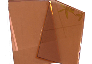 Bronzove sklo farbene v hmote
